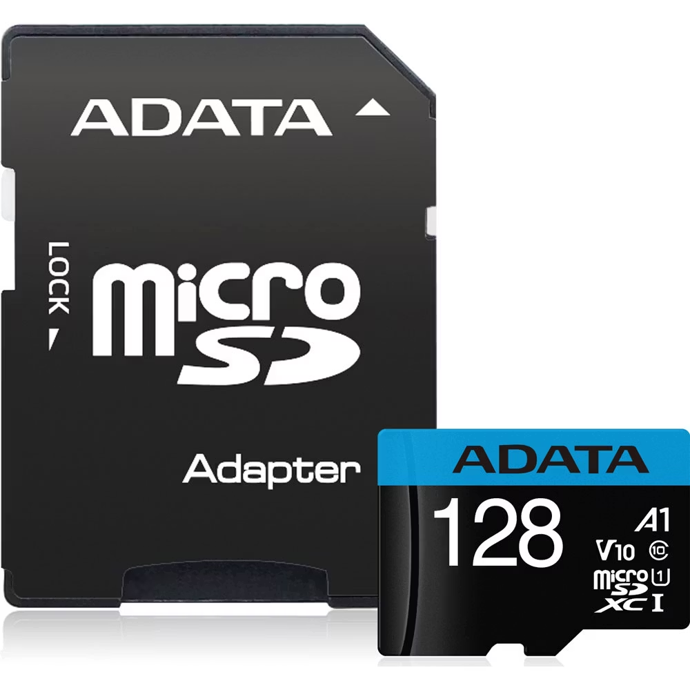 ADATA 128GB Premier 100MB/S CLASS10 A1 Adaptörlü MicroSDXC Hafıza Kartı AUSDX128GUICL10A1-RA1 ikinci görünüm