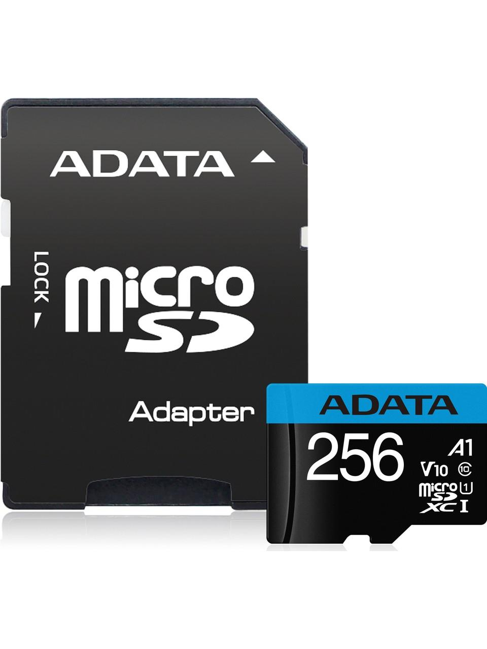 Adata 256GB Premier 100MB/S CLASS10 A1 Adaptörlü MicroSDXC Hafıza Kartı AUSDX256GUICL10A1-RA1 ikinci görünüm