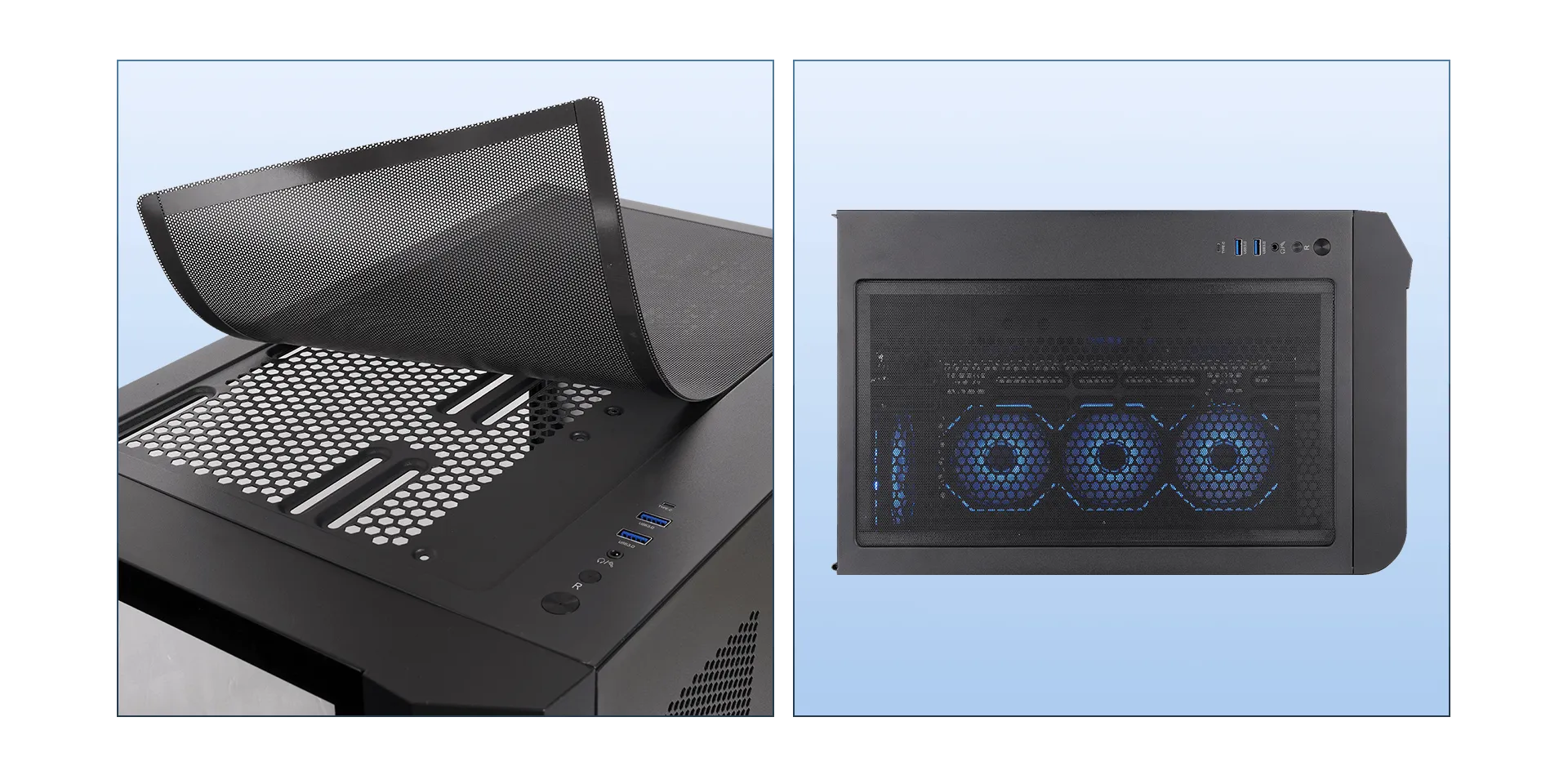 THERMALTAKE VISION 330 CA-11V-00M1WN-00 6-ARGB FANLI Gaming Mid-Tower PC Kasası