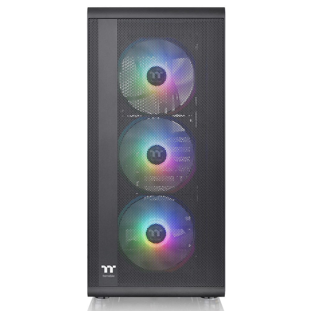 THERMALTAKE 550w 80+ S200 TG CA-3X2-55M1WE-00 3-ARGB FANLI Gaming Mid Tower PC Kasası ikinci görünüm