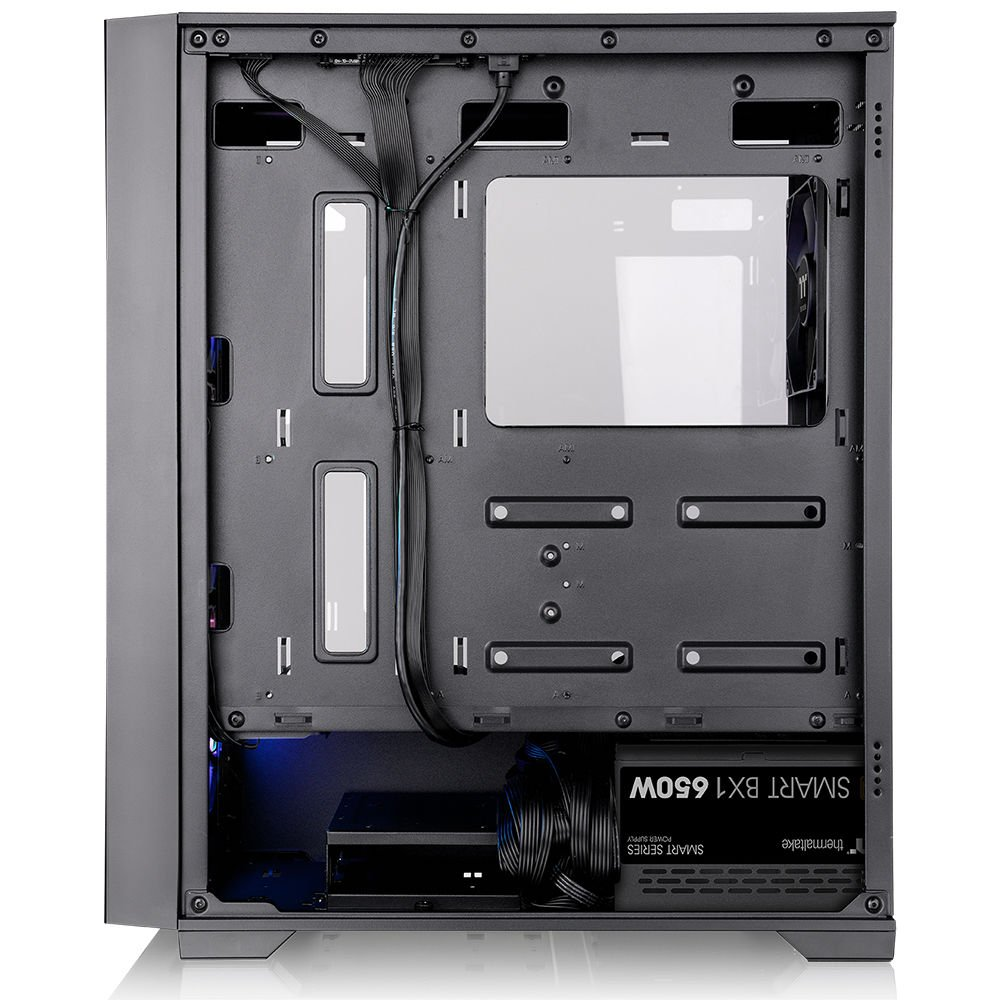 THERMALTAKE 650W 80+ BRONZE V290 TG CA-3Z7-65M1WE-00 3-ARGB FANLI Gaming Mid-Tower PC Kasası ikinci görünüm