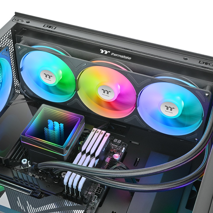 THERMALTAKE 360MM TH360 v3 CL-W466-PL12SW-A AM5-1851p Sıvı Soğutmalı İşlemci Fanı ikinci görünüm