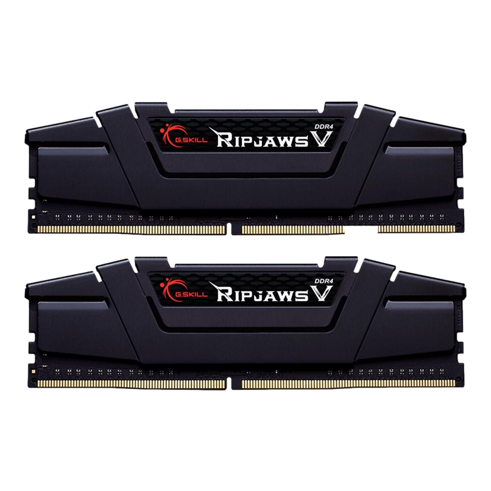 GSKILL 32GB (2X 16GB) DDR4 3200MHZ CL16 DUAL KIT PC RAM RIPJAWS V F4-3200C16D-32GVK ikinci görünüm