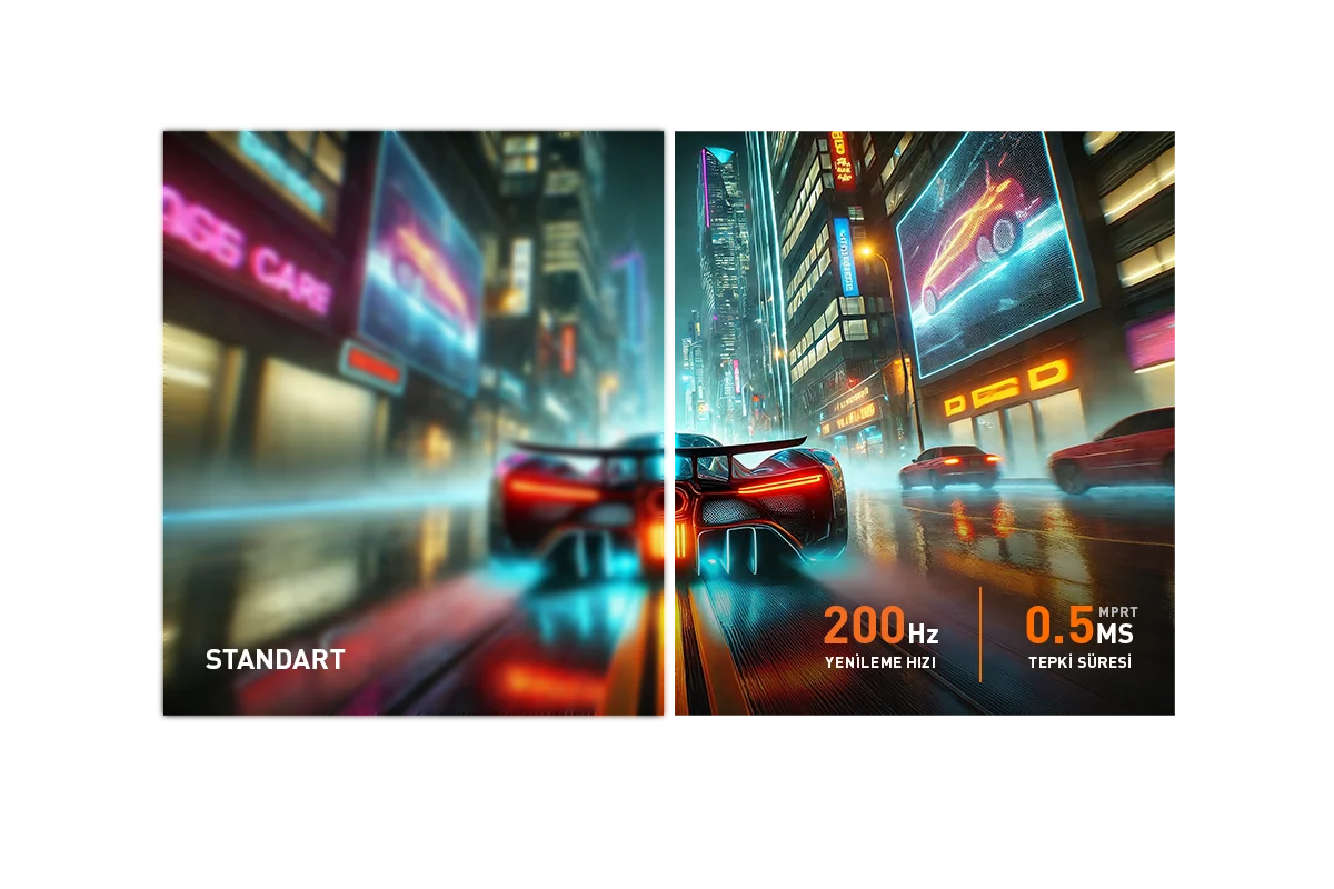 GAMEBOOSTER 27" VA LYRIS FF20 GB-27M1F200CFMR 0.5MS 200Hz HDMI-DP Kavisli Gaming Monitör 1920x1080