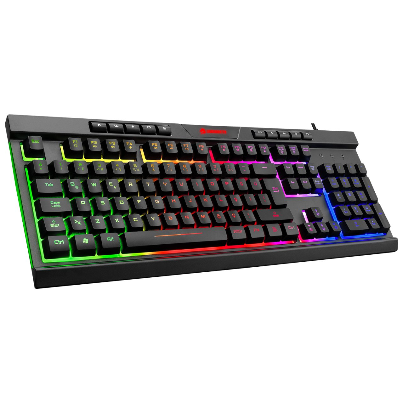 GAMEBOOSTER G69K Outlander Rainbow Aydınlatmalı Membrane Oyun Klavyesi