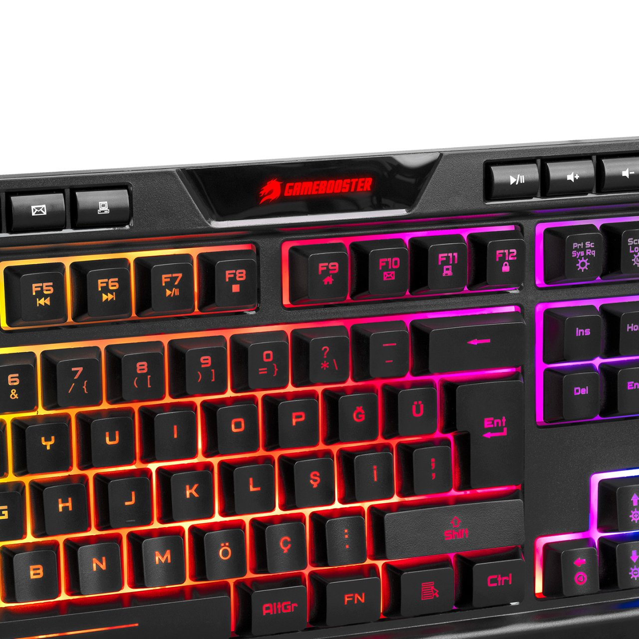 GAMEBOOSTER G69K Outlander Rainbow Aydınlatmalı Membrane Oyun Klavyesi ikinci görünüm