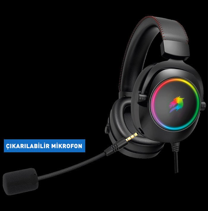 GAMEBOOSTER H44 RGB USB7.1 Siyah Profesyonel Oyuncu Kulaklığı