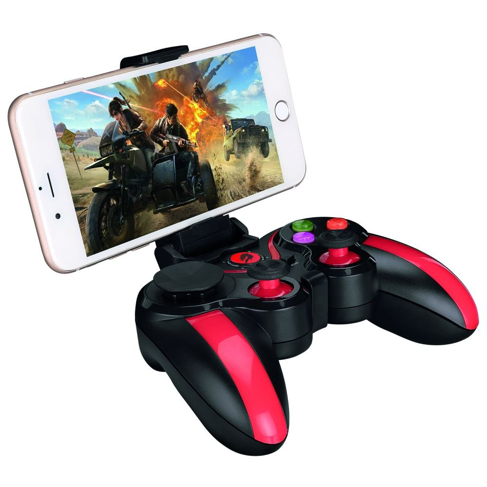 GAMEBOOSTER GB-J86 Bluetooth & 2.4GHz Kablosuz Çift Titreşim Motorlu, Android, PC, PS3, TV Box Uyumlu Siyah Gamepad ikinci görünüm