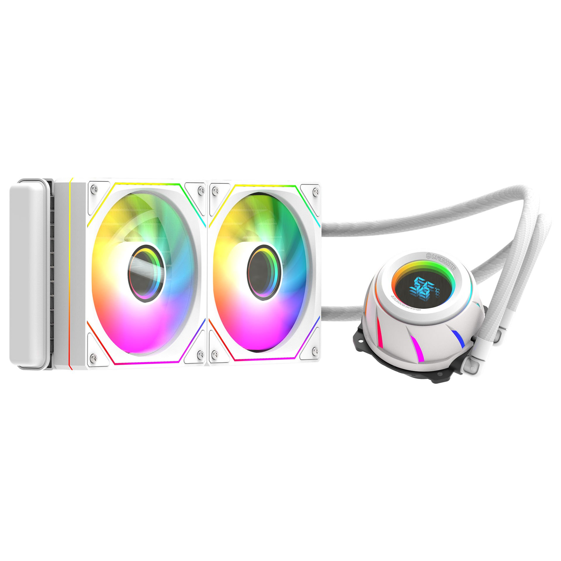 GAMEBOOSTER 240MM BLADE 240B GB-LCS-BL240W ARGB AM5-1851p Sıvı Soğutmalı İşlemci Fanı Beyaz ikinci görünüm