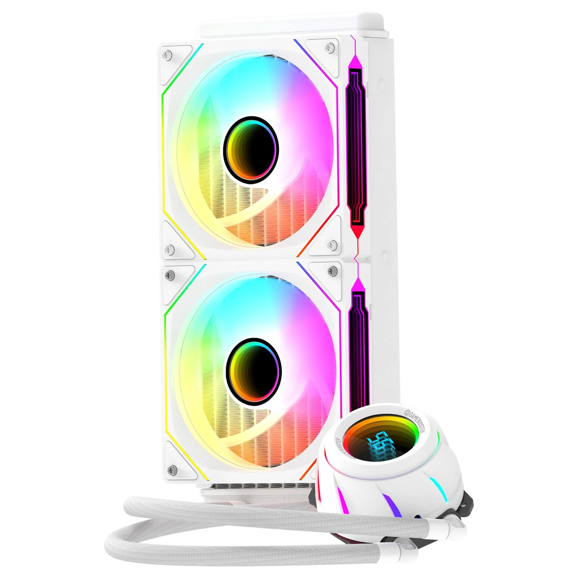 GAMEBOOSTER 240MM BLADE 240B GB-LCS-BL240W ARGB AM5-1851p Sıvı Soğutmalı İşlemci Fanı Beyaz