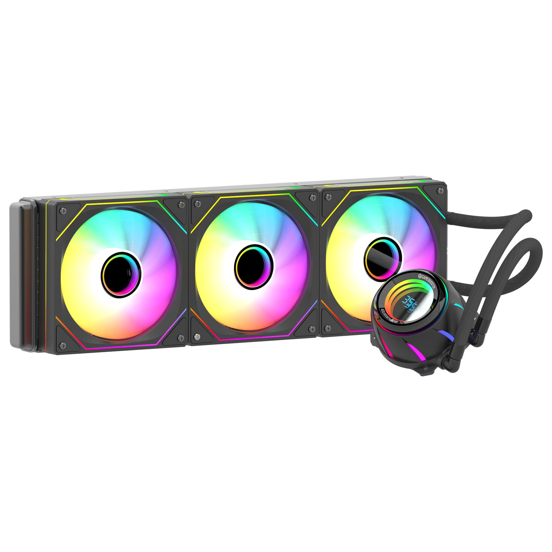 GAMEBOOSTER 360MM BLADE 360B GB-LCS-BL360B ARGB AM5-1851p Sıvı Soğutmalı İşlemci Fanı ikinci görünüm