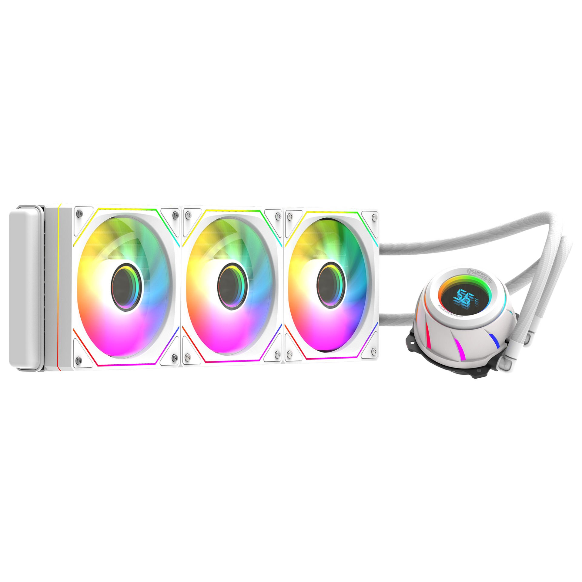 GAMEBOOSTER 360MM BLADE 360W GB-LCS-BL360W ARGB AM5-1851p Sıvı Soğutmalı İşlemci Fanı Beyaz ikinci görünüm