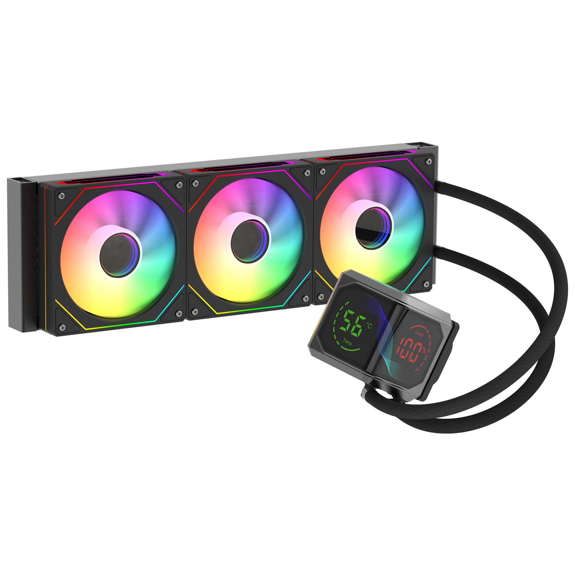 GAMEBOOSTER 360MM SIGHT PRO 360B GB-LCS-SP360B ARGB AM5-1851p Sıvı Soğutmalı İşlemci Fanı
