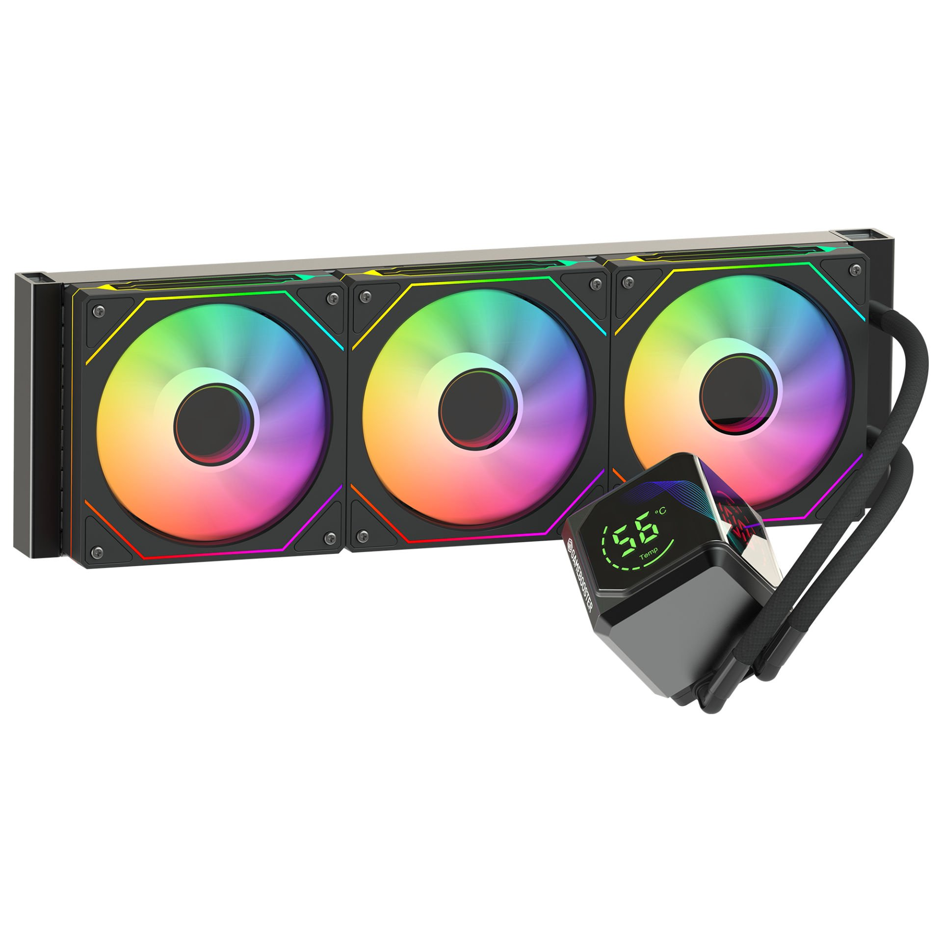 GAMEBOOSTER 360MM SIGHT PRO 360B GB-LCS-SP360B ARGB AM5-1851p Sıvı Soğutmalı İşlemci Fanı ikinci görünüm