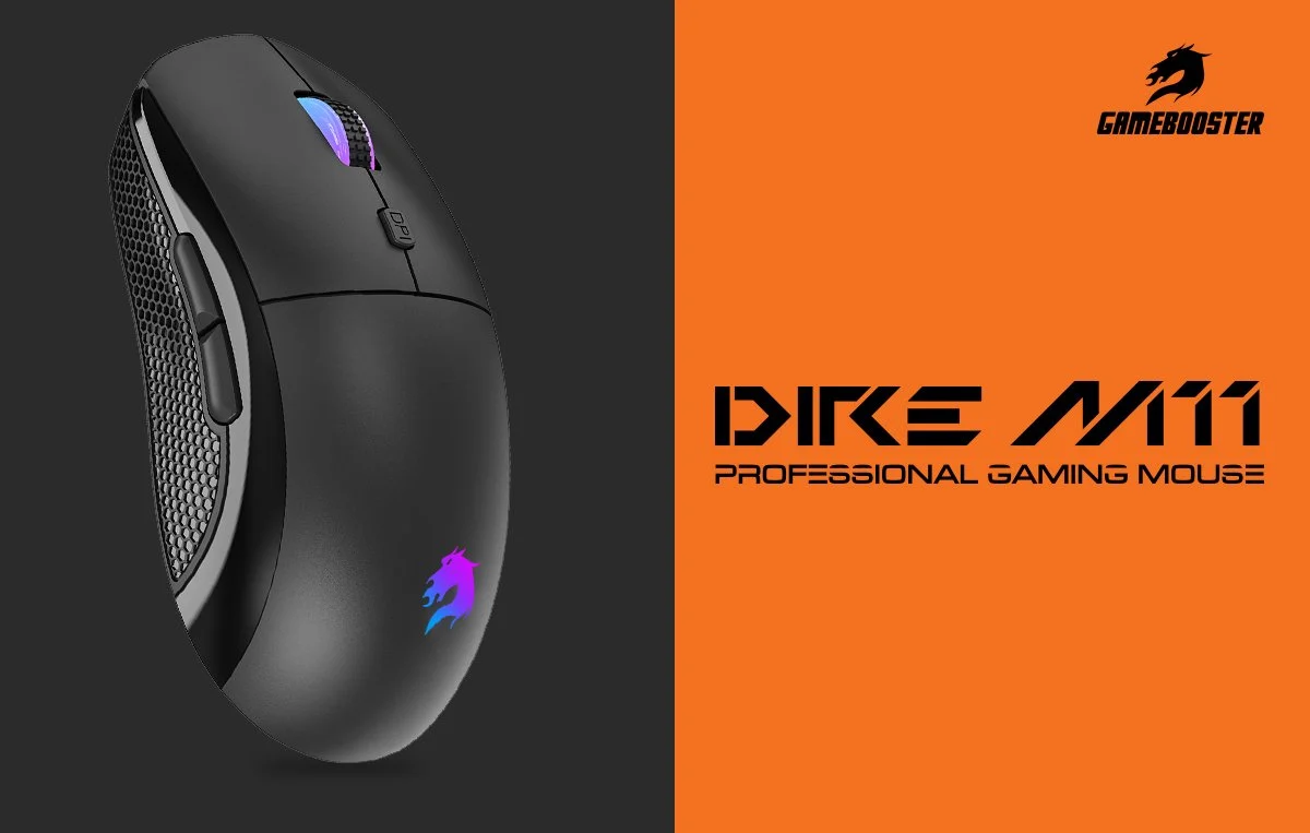 GAMEBOOSTER M11 Dire RGB Aydınlatmalı Siyah Profesyonel Gaming Mouse