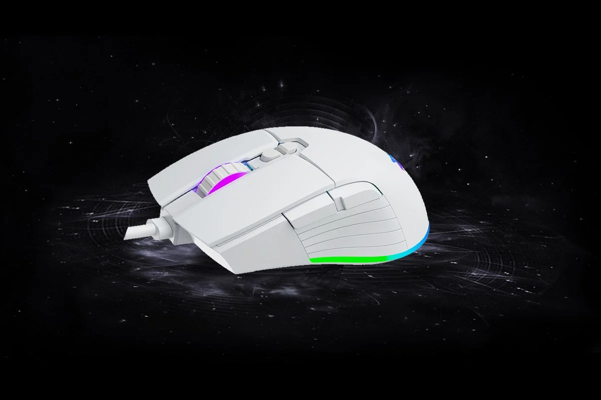 GAMEBOOSTER M12 Vital RGB Aydınlatmalı Beyaz Profesyonel Gaming Mouse