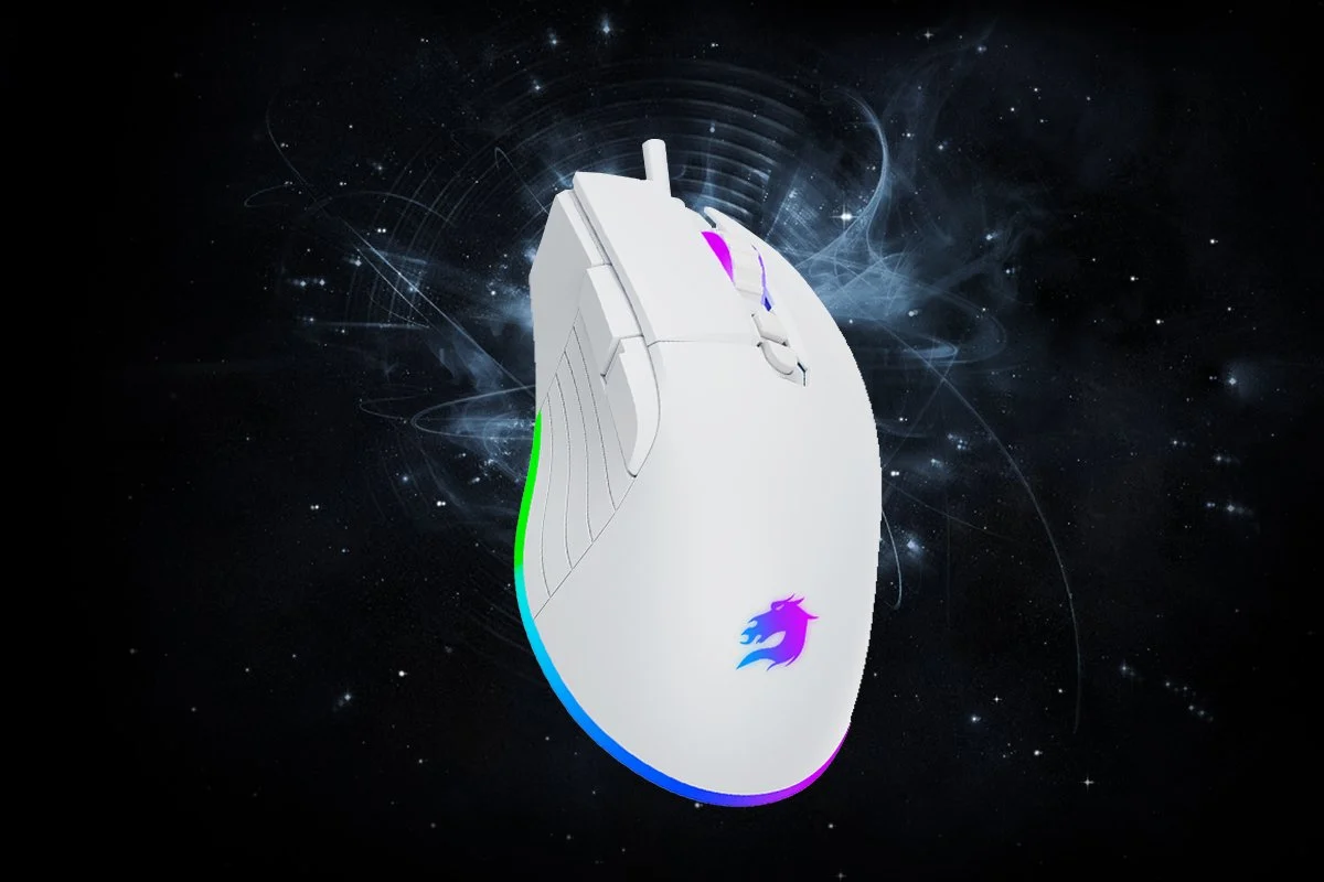 GAMEBOOSTER M12 Vital RGB Aydınlatmalı Beyaz Profesyonel Gaming Mouse