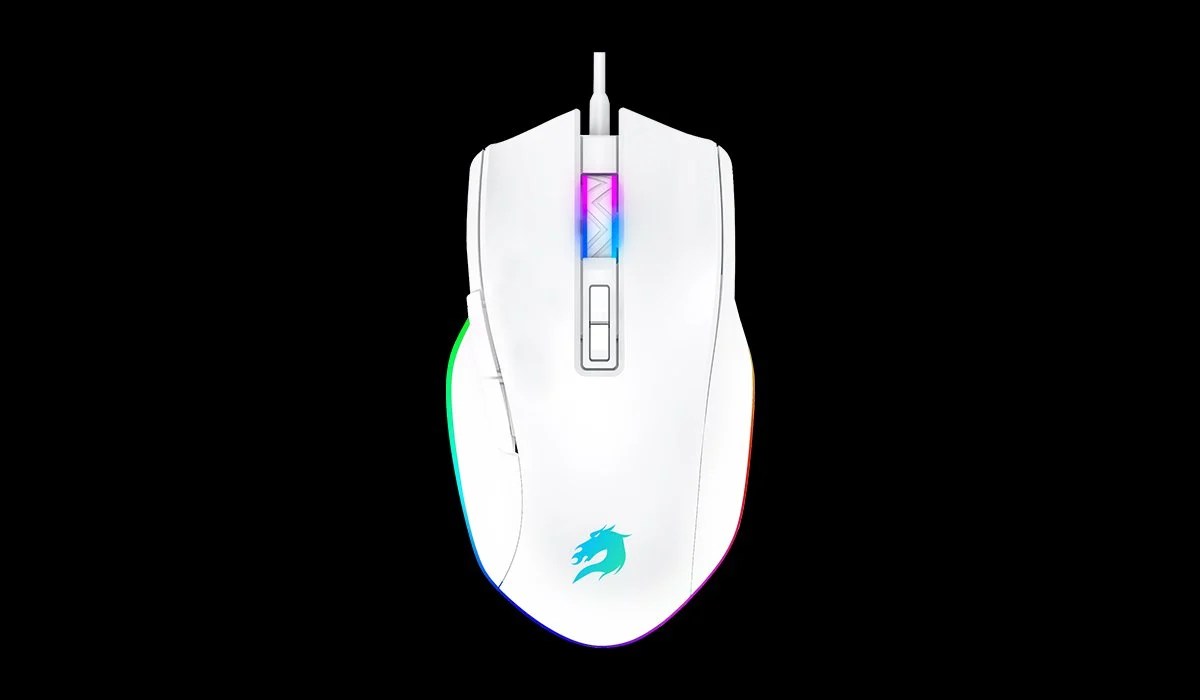 GAMEBOOSTER M16 Myth Yüksek Hassasiyetli Dynamic RGB Aydınlatmalı, Makro Destekli Kablolu Profesyonel Beyaz Oyuncu Mouse