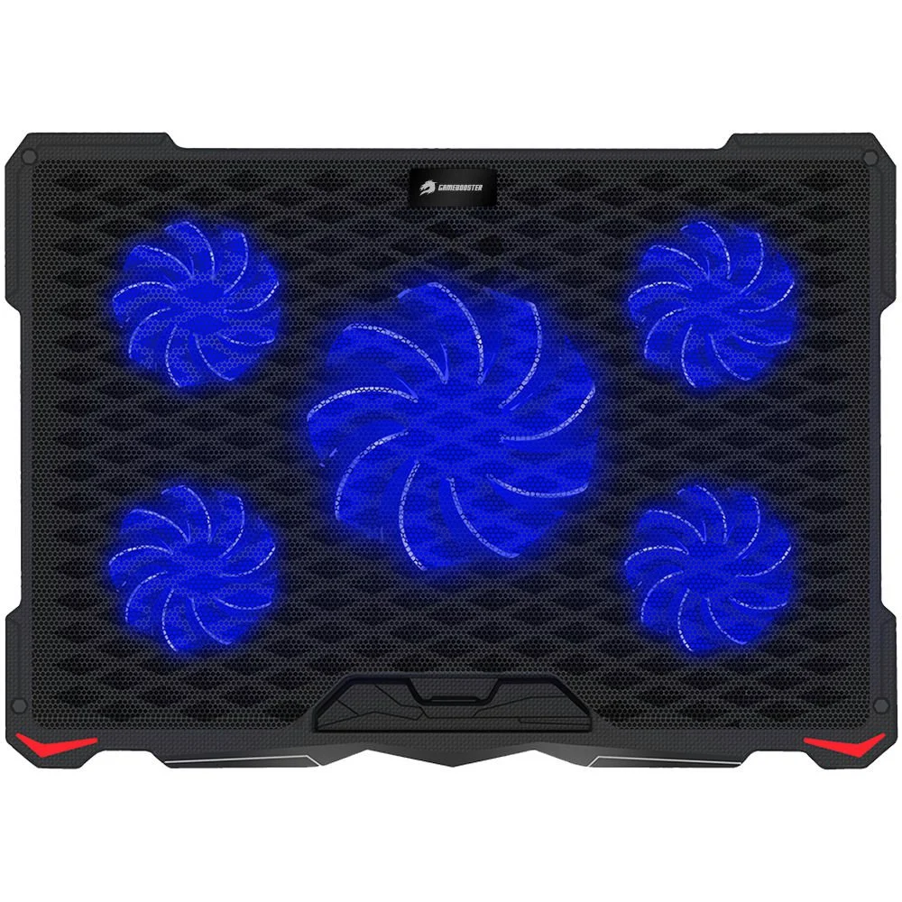 GAMEBOOSTER 15.6" GB-NS04 Wind Fan Hız Ayarlı, Yükseklik Kademeli, Mavi LED Aydınlatmalı, 2x USB Hub Portlu Notebook Soğutucu