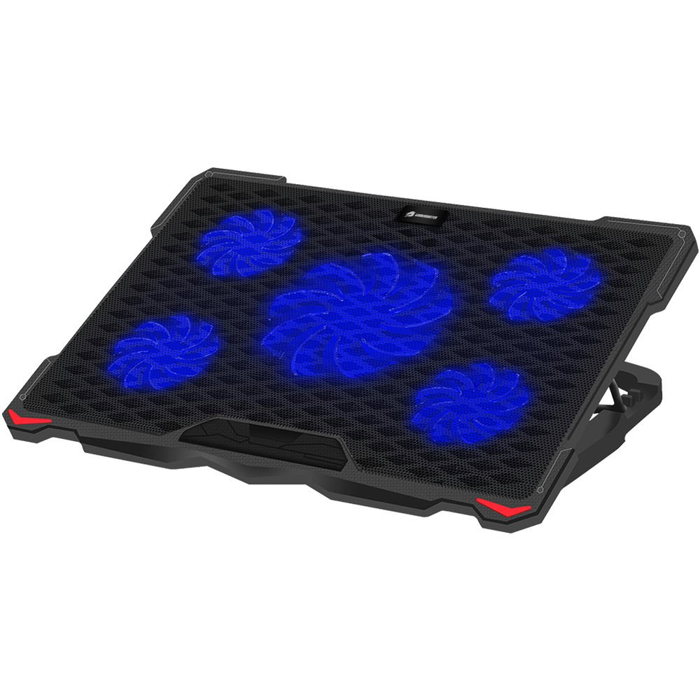 GAMEBOOSTER 15.6" GB-NS04 Wind Fan Hız Ayarlı, Yükseklik Kademeli, Mavi LED Aydınlatmalı, 2x USB Hub Portlu Notebook Soğutucu