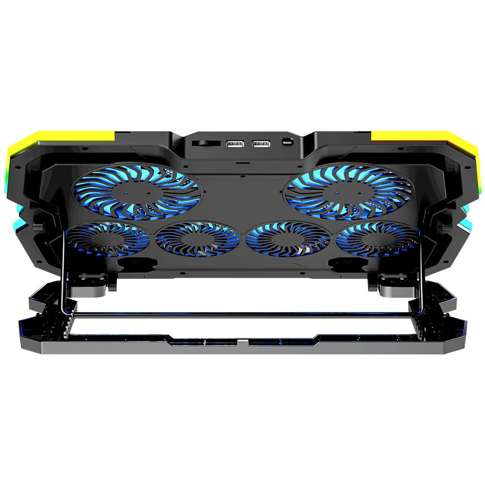 GAMEBOOSTER 17" GB-NS10 Hurricane  Fan/RGB Kontrollü 2x USB Portlu Notebook Soğutucu ikinci görünüm