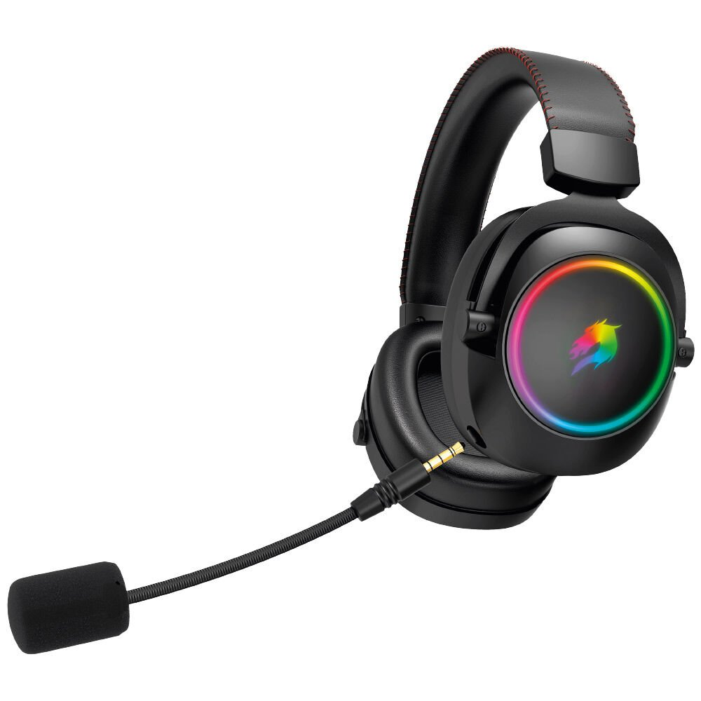 GAMEBOOSTER WBH44  RGB Wireless 2.4G+BT Siyah Oyuncu Kulaklığı ikinci görünüm