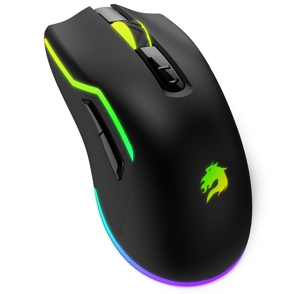 GAMEBOOSTER M18 Inferno 2.4ghz Kablosuz RGB Aydınlatmalı Siyah Profesyonel Gaming Mouse ikinci görünüm