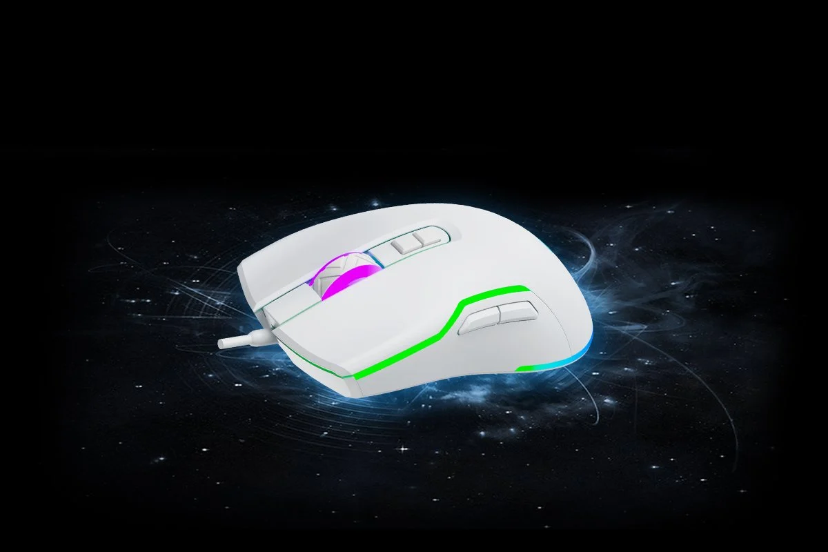GAMEBOOSTER M18 Inferno 2.4ghz Kablosuz RGB Aydınlatmalı Beyaz Profesyonel Gaming Mouse