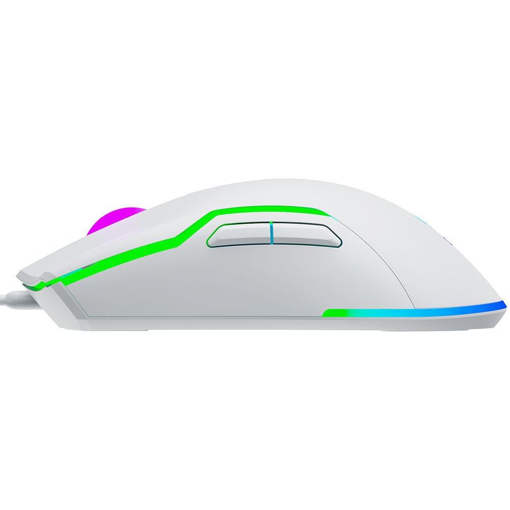 GAMEBOOSTER M18 Inferno 2.4ghz Kablosuz RGB Aydınlatmalı Beyaz Profesyonel Gaming Mouse ikinci görünüm