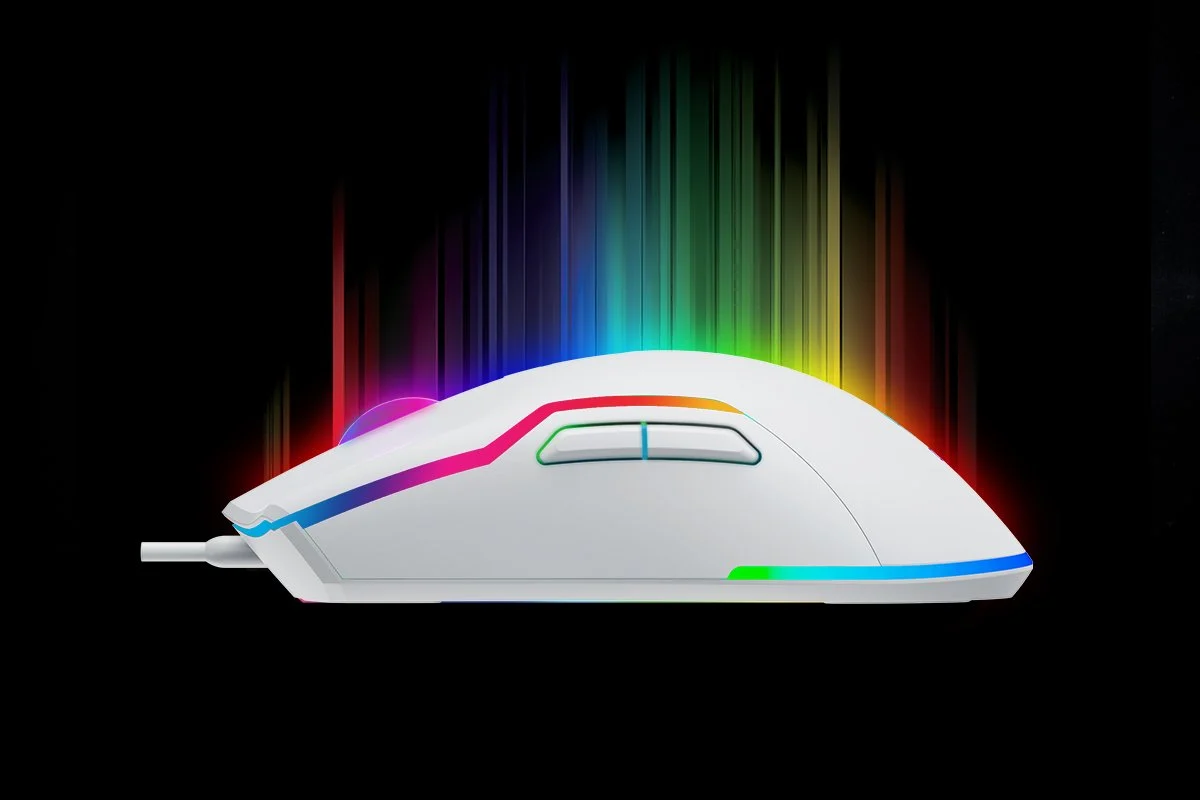 GAMEBOOSTER M18 Inferno 2.4ghz Kablosuz RGB Aydınlatmalı Beyaz Profesyonel Gaming Mouse