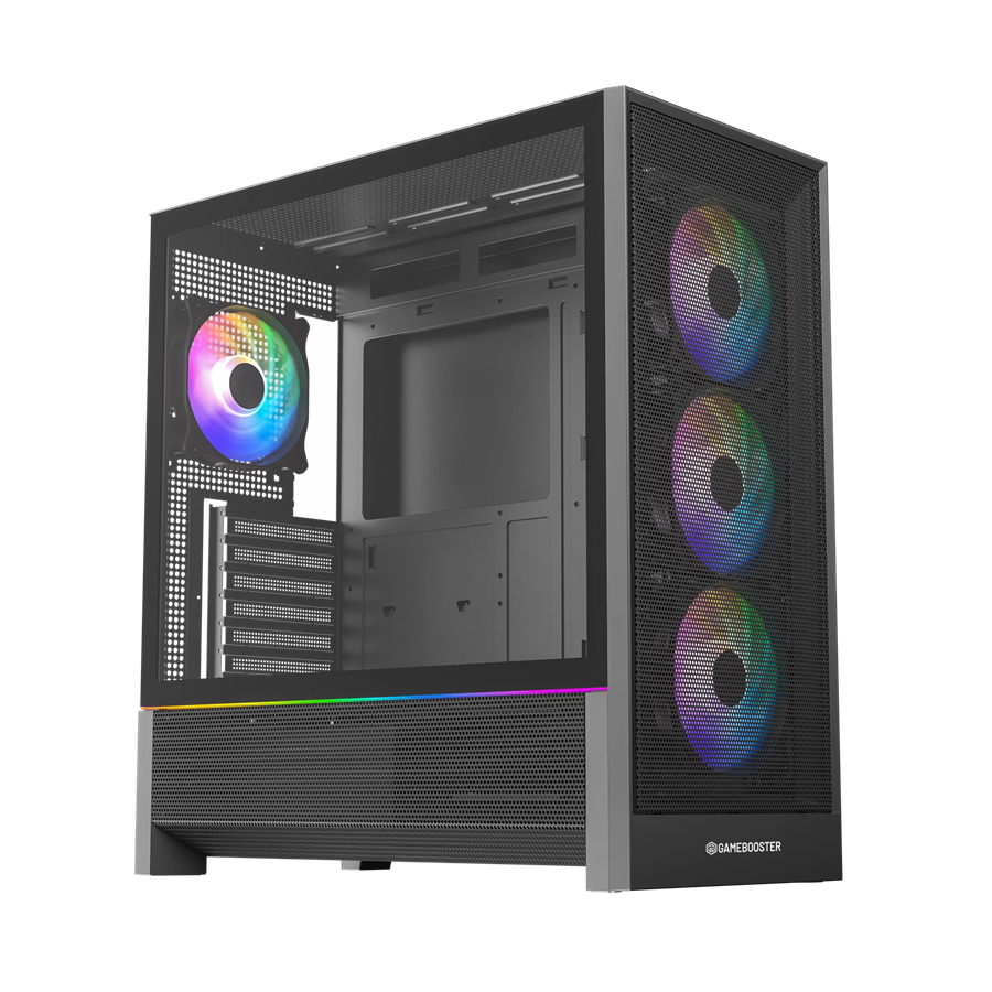 GAMEBOOSTER 750W 80+ BRONZE MYSTRAL JBST-GBJML03 4-ARGB Fanlı Gaming EATX PC Kasası