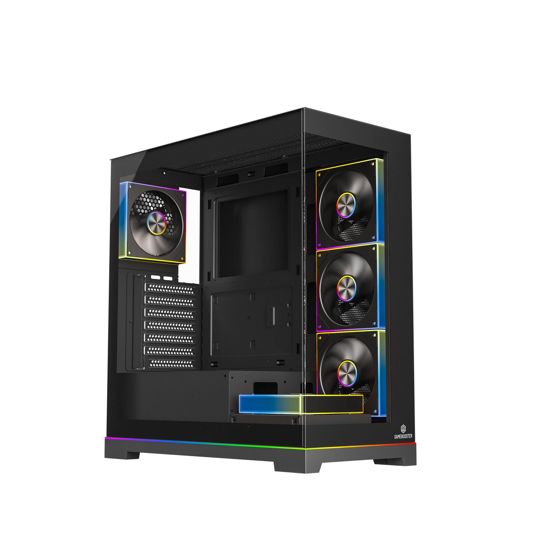 GAMEBOOSTER 850W 80+ BRONZE NYVRA SYNC JBST-GBJML07 4-ARGB Fanlı Gaming Mid-Tower PC Kasası