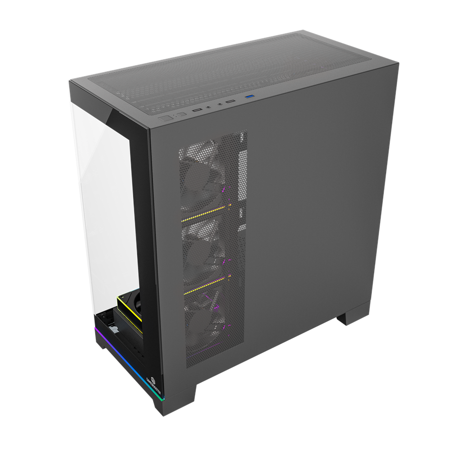 GAMEBOOSTER 850W 80+ BRONZE NYVRA SYNC JBST-GBJML07 4-ARGB Fanlı Gaming Mid-Tower PC Kasası ikinci görünüm