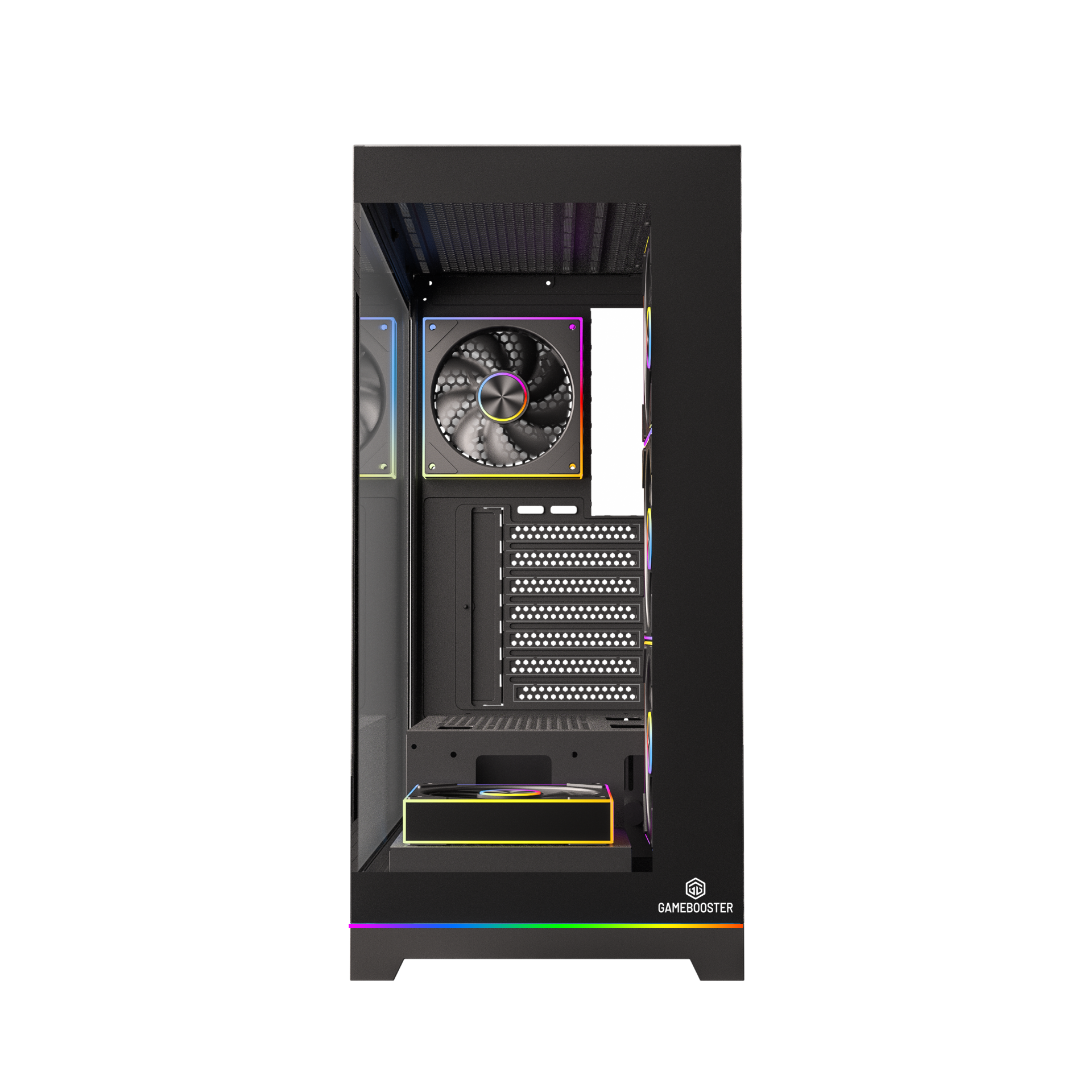 GAMEBOOSTER 850W 80+ BRONZE NYVRA SYNC JBST-GBJML07 4-ARGB Fanlı Gaming Mid-Tower PC Kasası