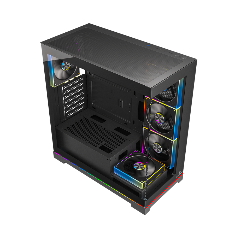 GAMEBOOSTER 850W 80+ BRONZE NYVRA SYNC JBST-GBJML07 4-ARGB Fanlı Gaming Mid-Tower PC Kasası