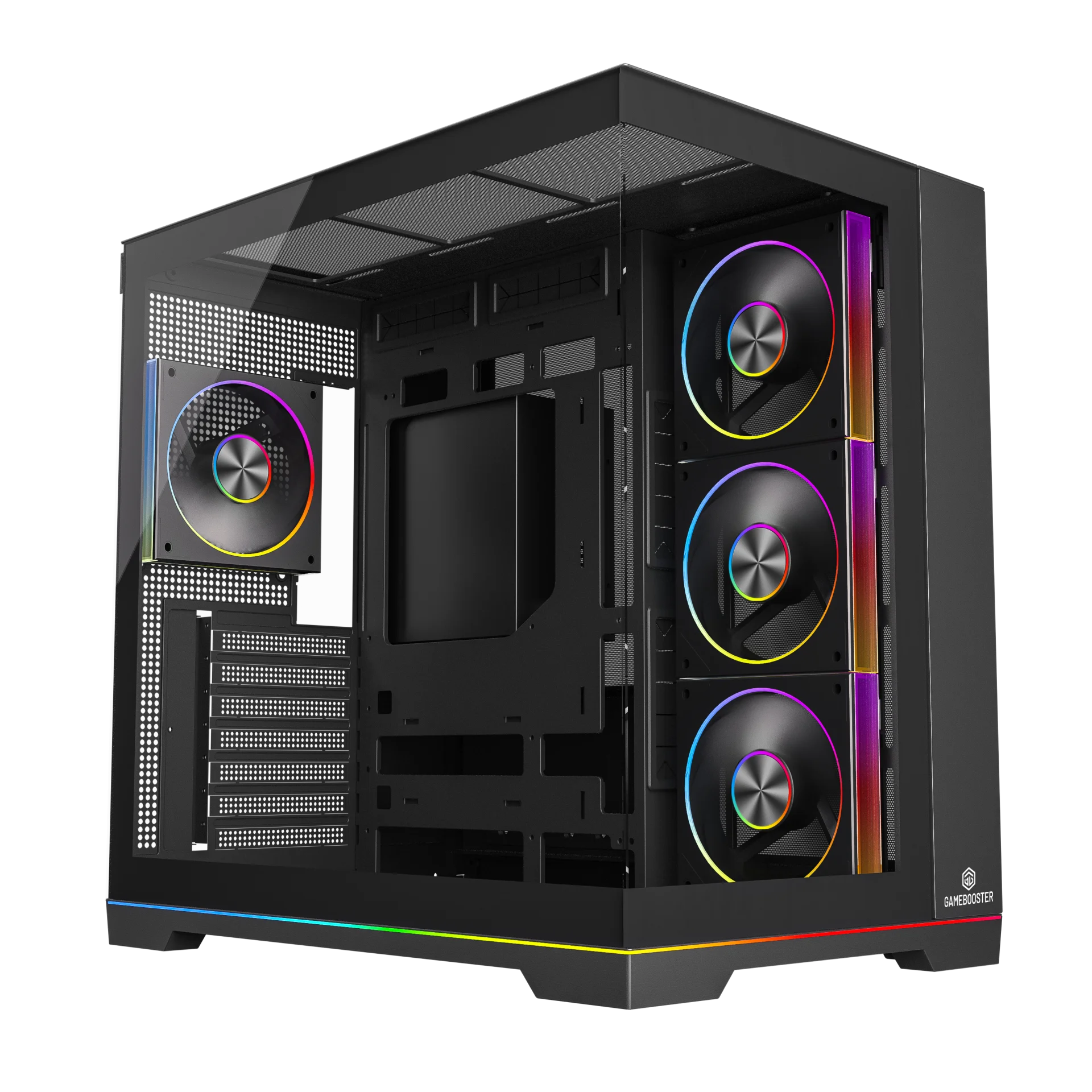 GAMEBOOSTER 850W 80+ BRONZE NYVRA SYNC JBST-GBJML08 4-ARGB Fanlı Gaming Mid-Tower PC Kasası