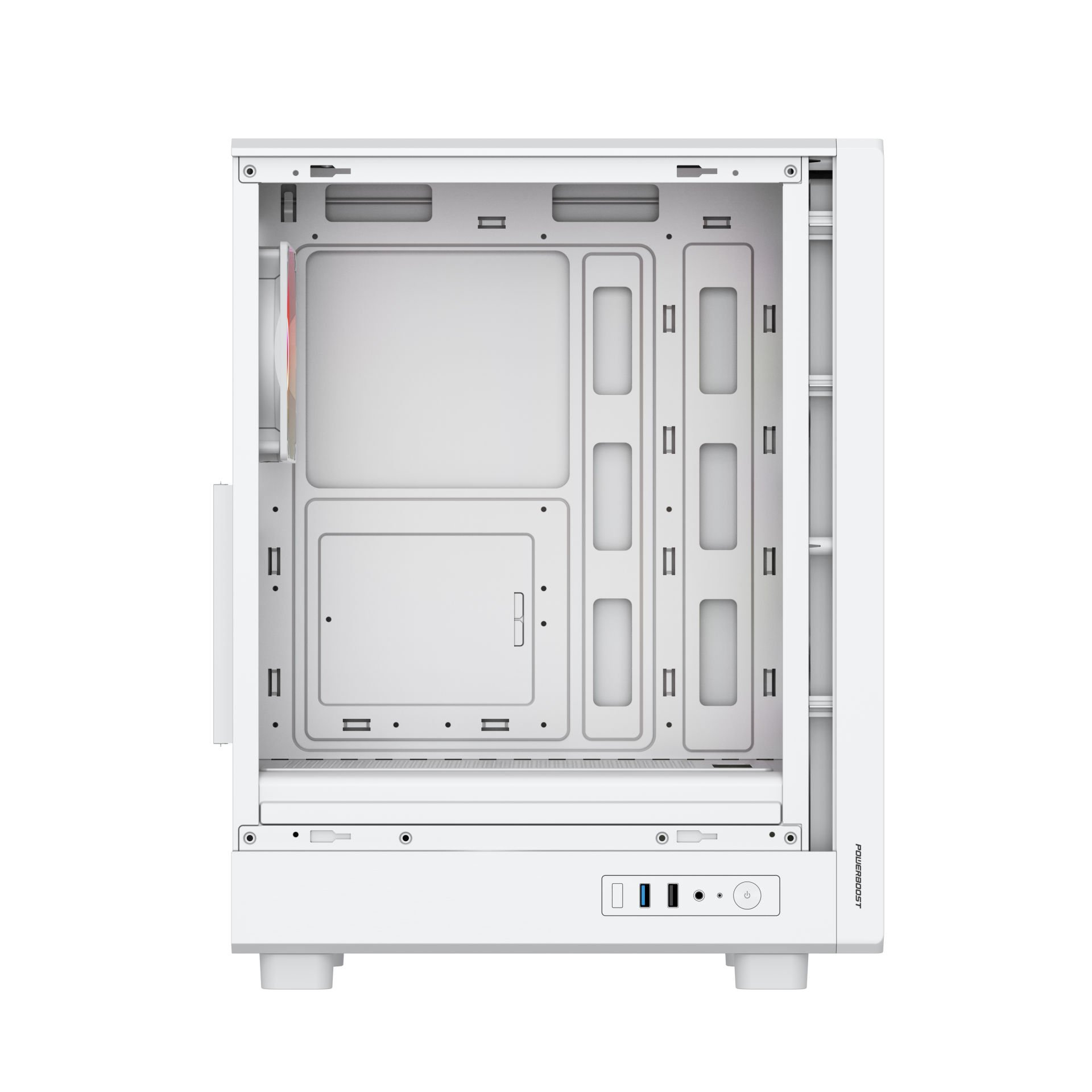 POWERBOOST 650W 80+ BRONZE PB-A5065W-650w 4-ARGB Fanlı Gaming Mid-Tower PC Kasası ikinci görünüm
