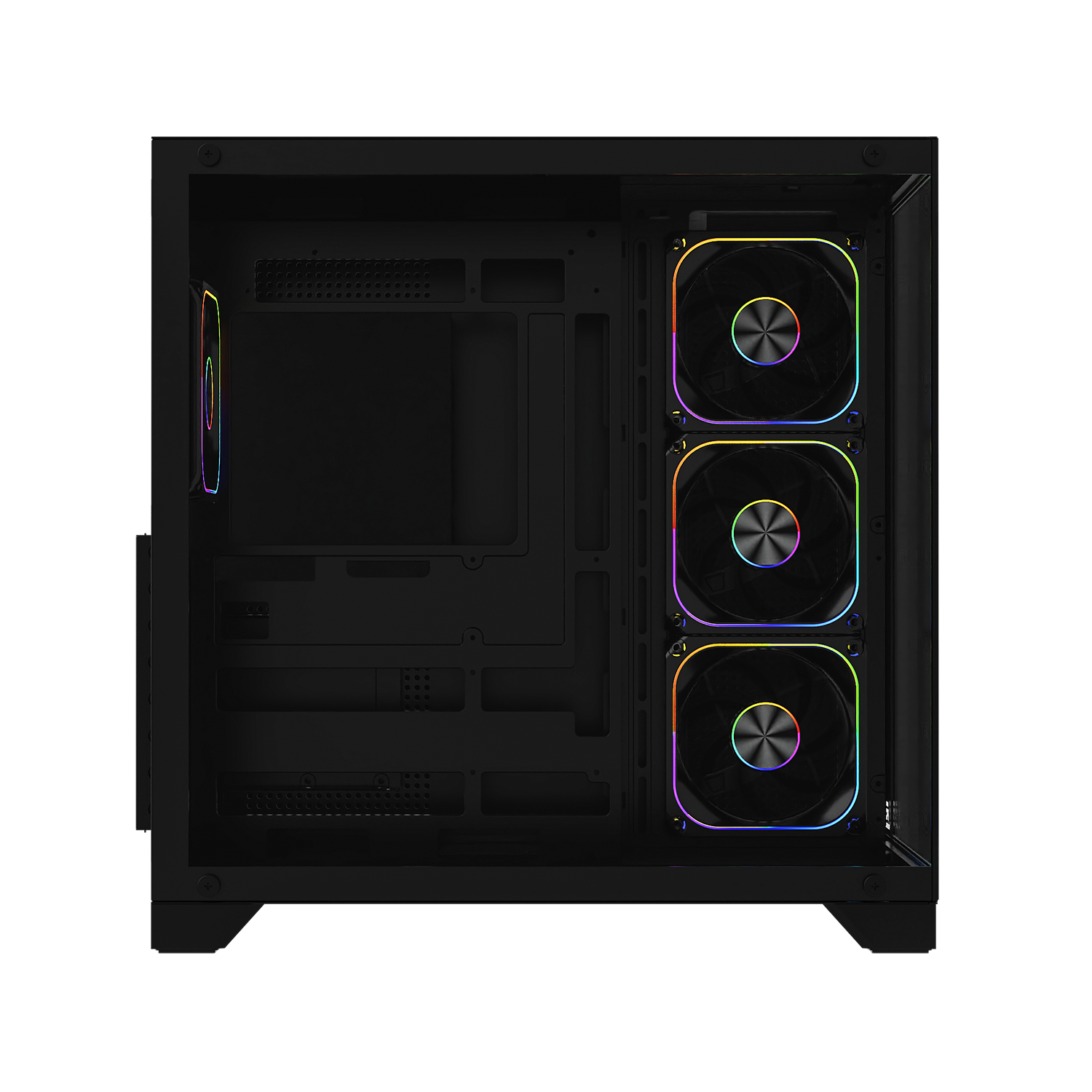 POWERBOOST 750W 80+ BRONZE PB-C9025B 4-ARGB Fanlı Gaming Mid-Tower PC Kasası