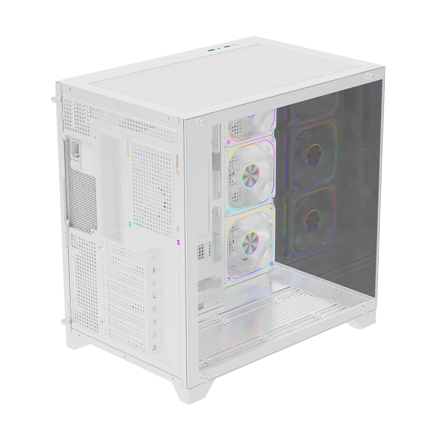 POWERBOOST 750W 80+ BRONZE PB-C9025W 4-ARGB Fanlı Gaming Mid-Tower PC Kasası
