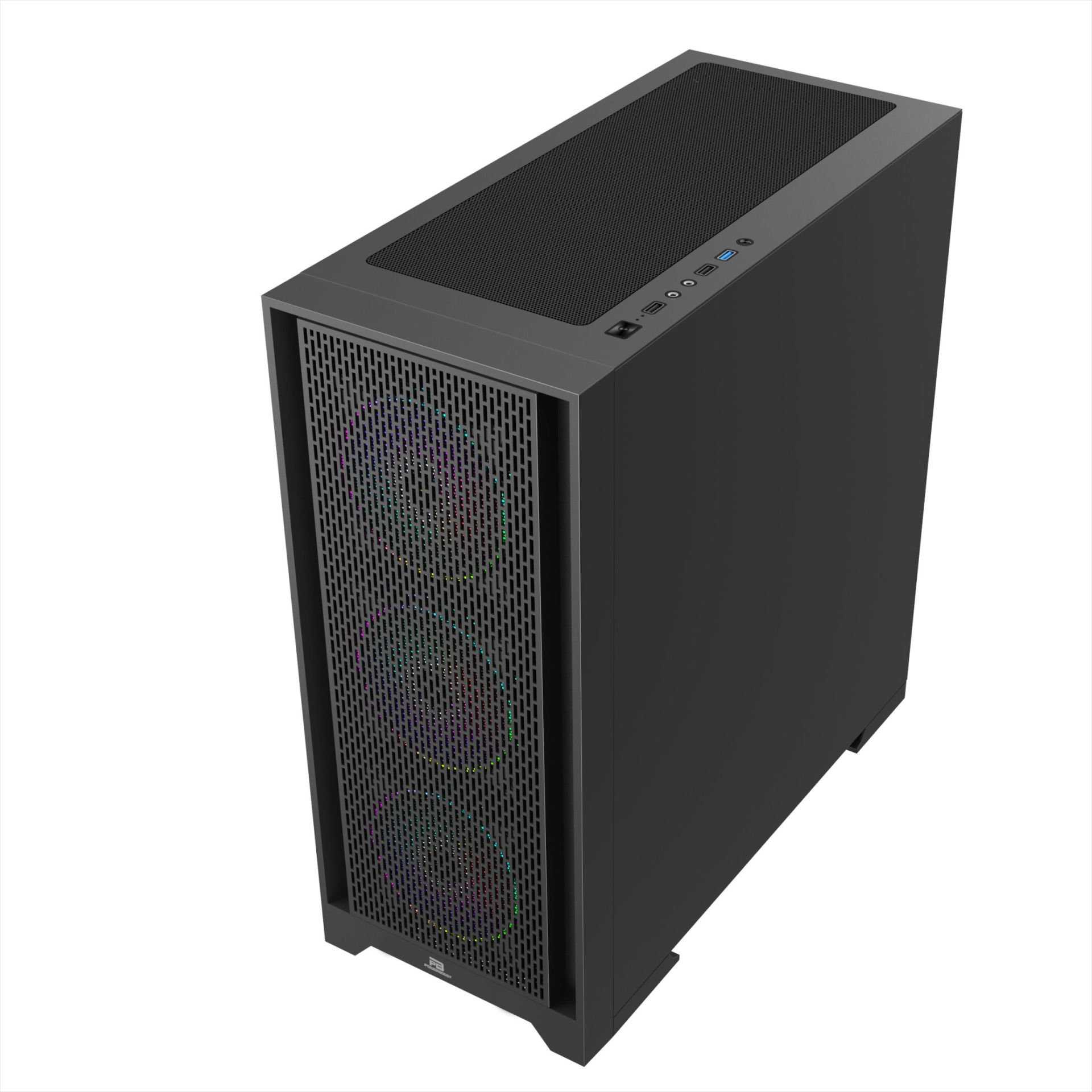 POWERBOOST PB-P1600B 4-ARGB Fanlı Gaming Mid-Tower PC Kasası ikinci görünüm