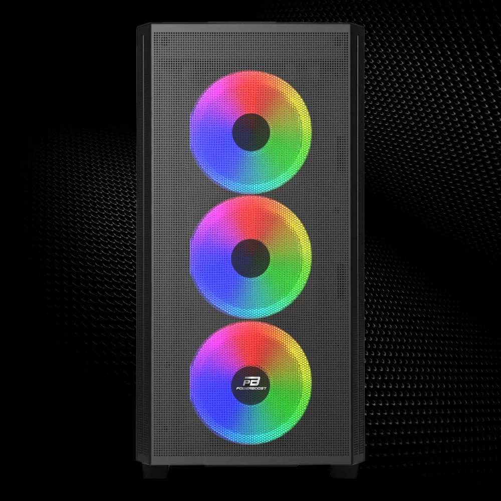 POWERBOOST PB-P2252BB 4-ARGB Fanlı Gaming Micro-Tower PC Kasası