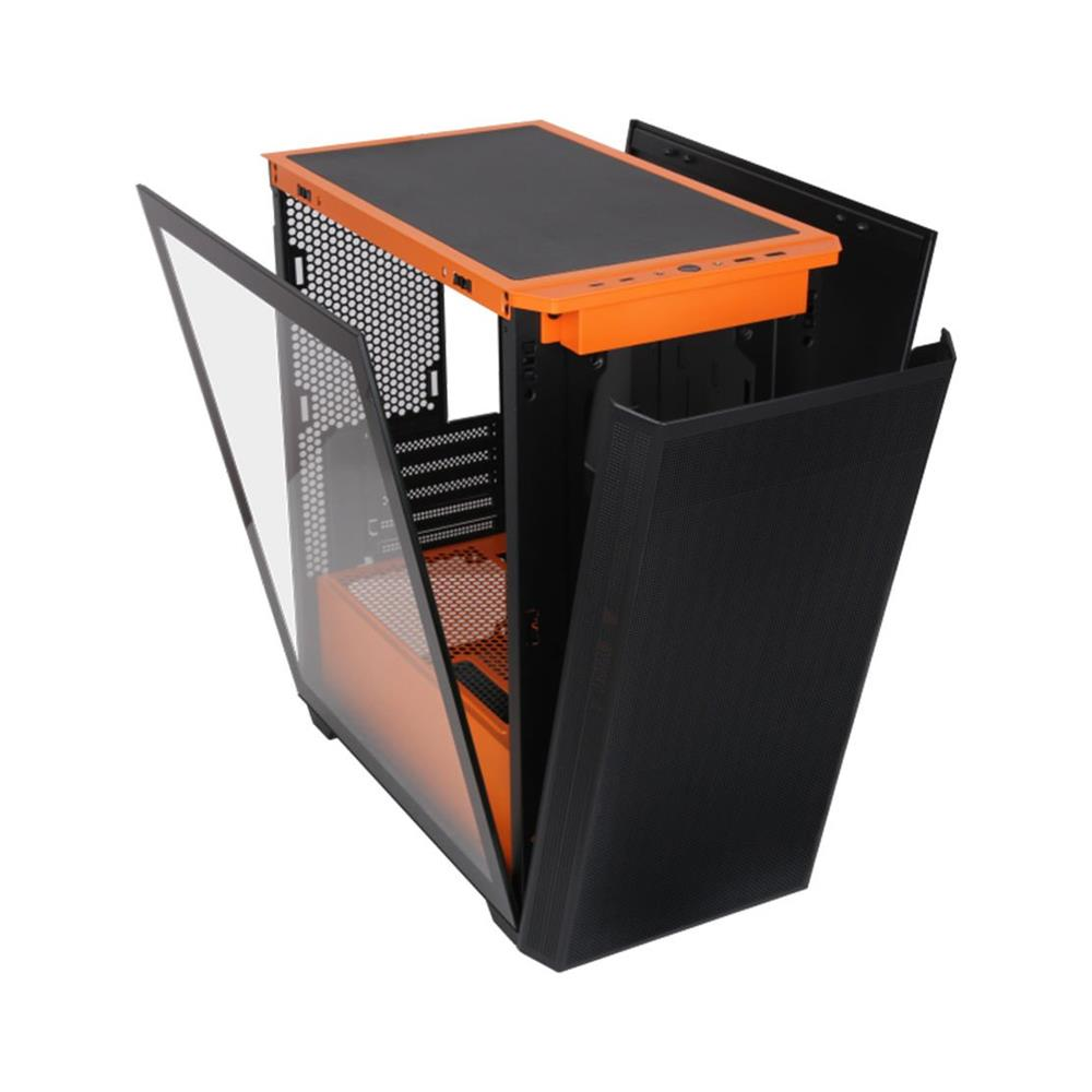POWERBOOST PB-P2252BO 4-ARGB Fanlı Mid-Tower PC Kasası Turuncu ikinci görünüm