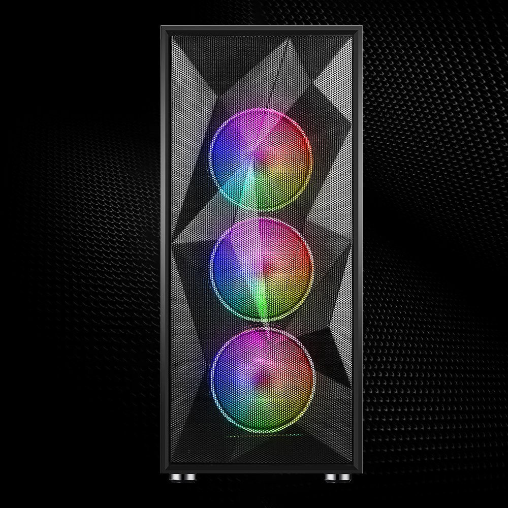 POWERBOOST 650W 80+ PB-P3509BB 4-ARGB Fanlı Gaming Mid-Tower PC Kasası