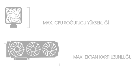 POWERBOOST VK-G2051S 3-ARGB Fanlı Gaming Mid-Tower PC Kasası