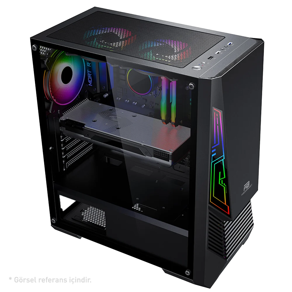 POWERBOOST VK-G2051S 3-ARGB Fanlı Gaming Mid-Tower PC Kasası