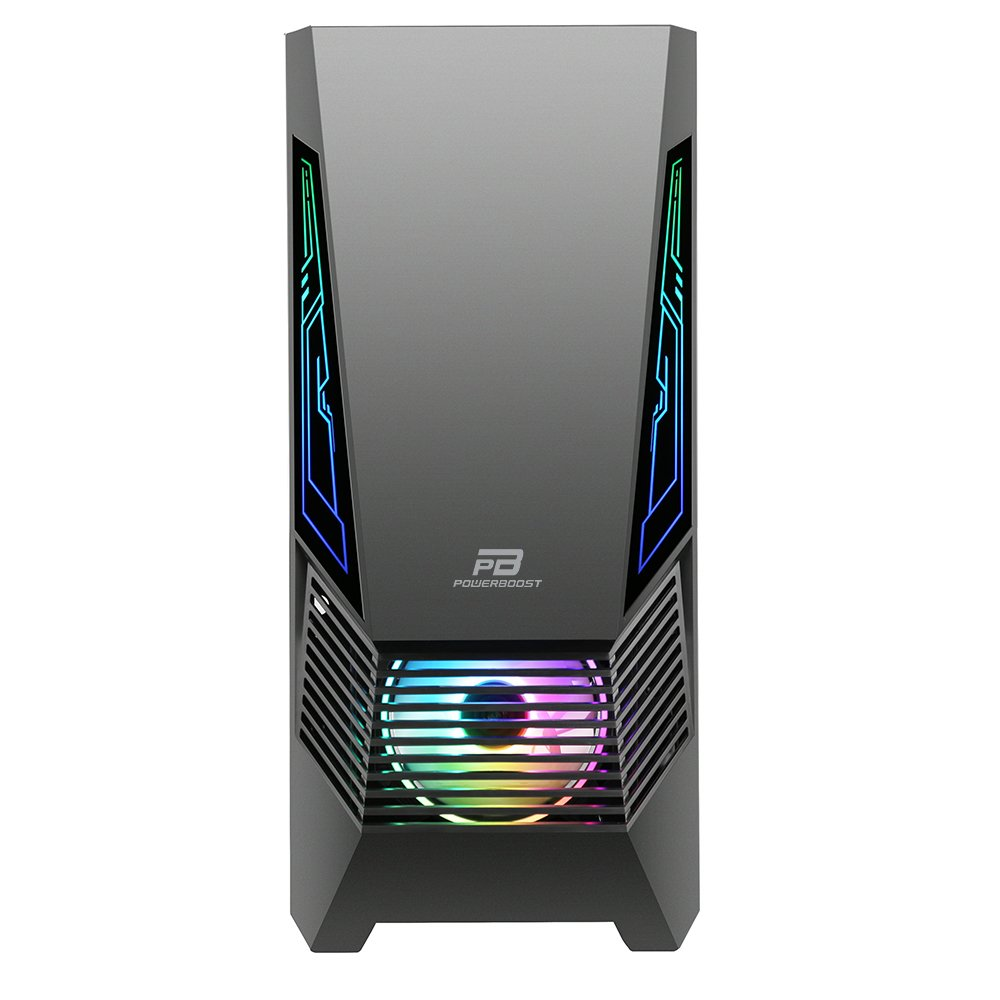POWERBOOST VK-G2051S 3-ARGB Fanlı Gaming Mid-Tower PC Kasası ikinci görünüm