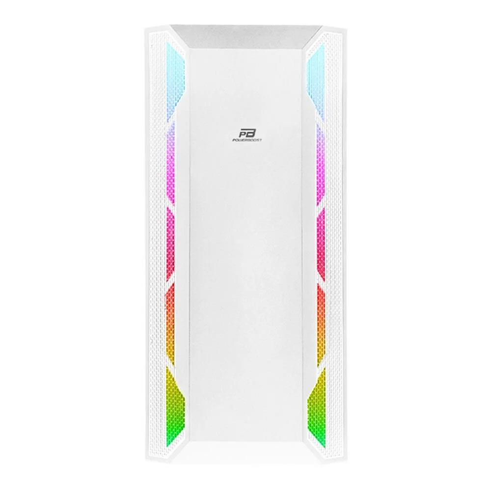 POWERBOOST VK-G3701W 3-RGB Fanlı Gaming Mid-Tower PC Kasası Beyaz ikinci görünüm