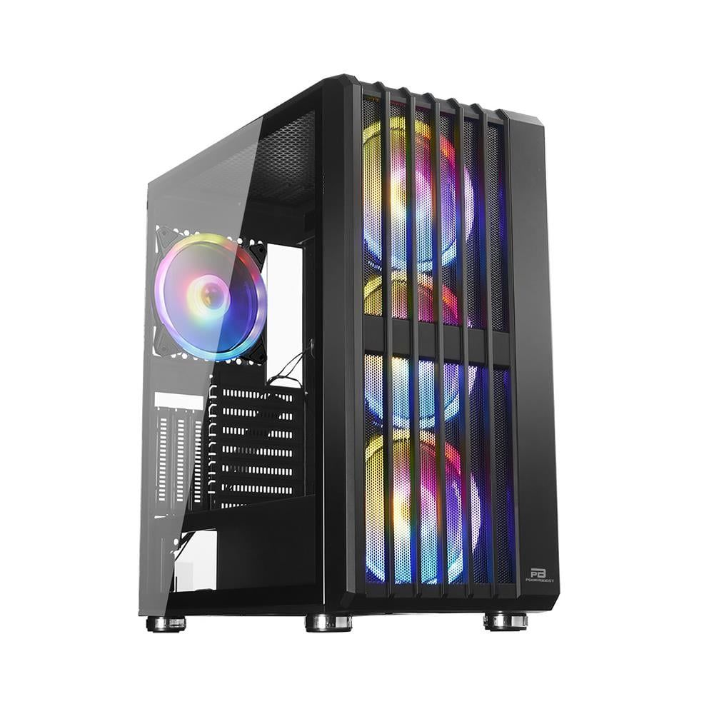 POWERBOOST VK-H002B 4-ARGB Fanlı Gaming Mid-Tower PC Kasası ikinci görünüm