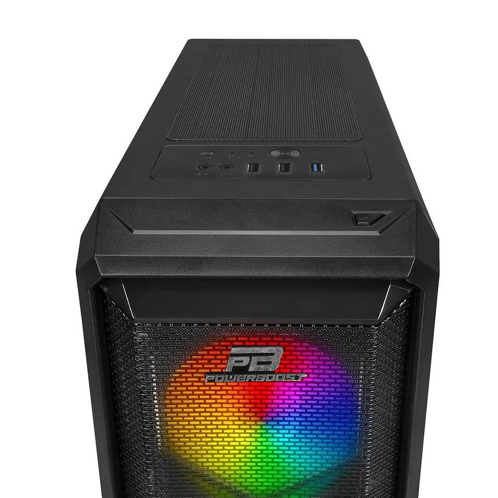 POWERBOOST 600W 80+ VK-P15B 4-ARGB Fanlı Gaming Mid-Tower PC Kasası ikinci görünüm