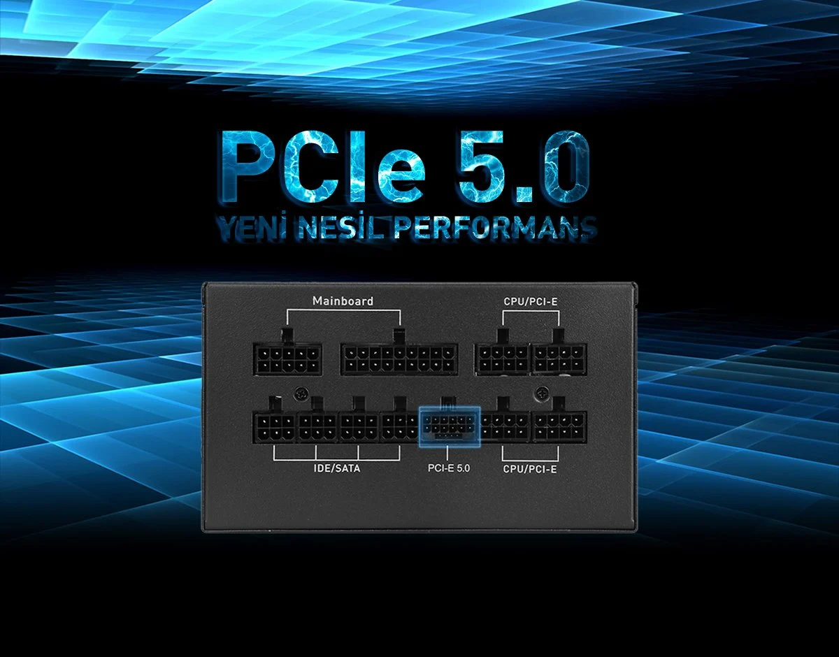 POWERBOOST 850W 80+ GOLD WARRIOR BST-ATX0850GF1 PCIE 5.0 Tam Modüler Power Supply